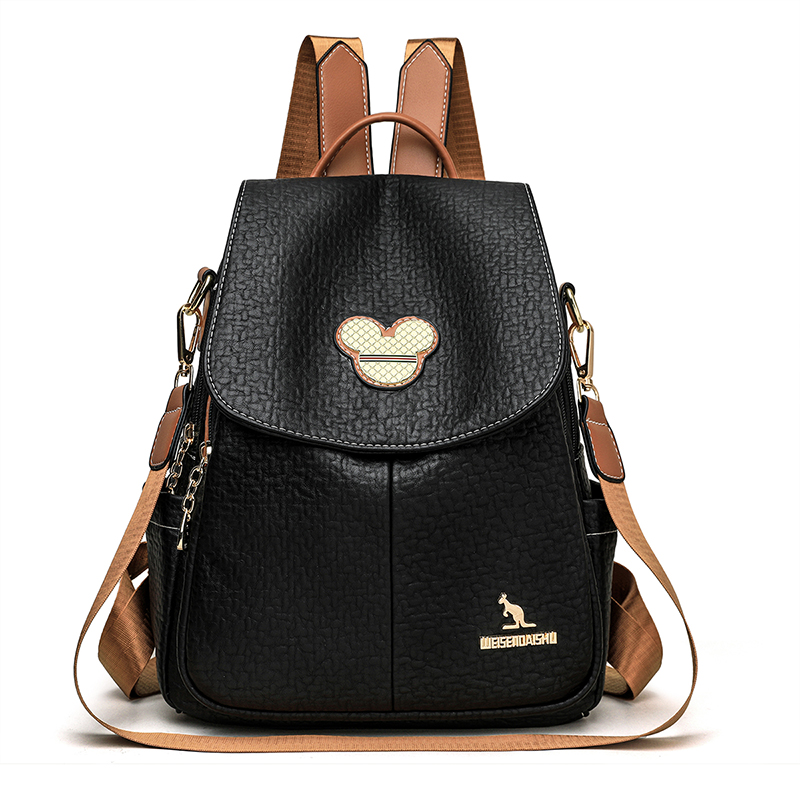 Women Bags H&M - 2024 Luxury Travelกระเป๋าเป้สะพายหลังกระเป๋าแฟชั่นหลายกระเป๋าหนังผู้หญิงคลาสสิกกระเป๋าเป้สะพายหลังMochilas Feminina