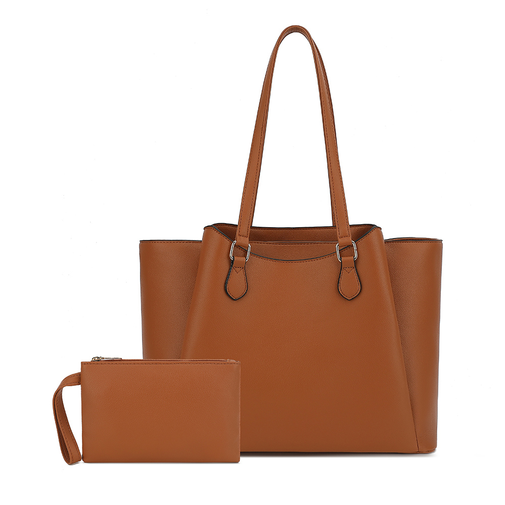 Women Bags Office - กระเป๋าโท้ทสำหรับผู้หญิง, กระเป๋าสะพายไหล่หนัง PU ขนาดใหญ่พร้อมกระเป๋าเล็ก, กระเป๋าใส่แล็ปท็อปขนาด 13.5