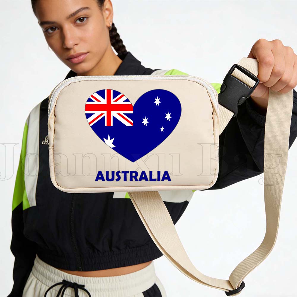 Women Bags In Australia - กระเป๋าคาดเอวธงชาติออสเตรเลีย กระเป๋าใส่โทรศัพท์มือถือแบบพกพา สำหรับออกกำลังกาย วิ่ง จ๊อกกิ้ง ปั่นจักรยาน