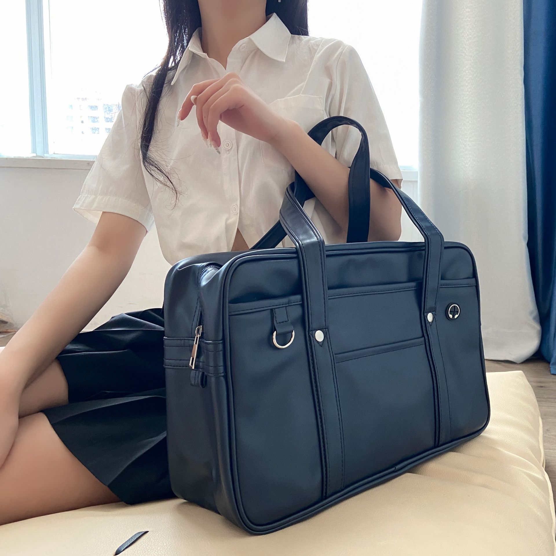 Women Bags Zara - นักเรียนญี่ปุ่นสองมิติ JK กระเป๋าสาว PU กระเป๋านักเรียน COS