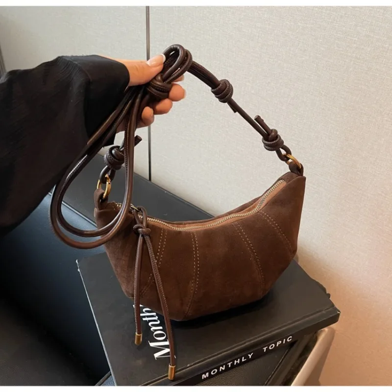 Women Bags Zara - วัสดุกํามะหยี่ซิป 2024 กระเป๋าสะพายคุณภาพสูงสีทึบแฟชั่นCrossbodyกระเป๋านุ่มกระเป๋าถือสไตล์ตะวันตก