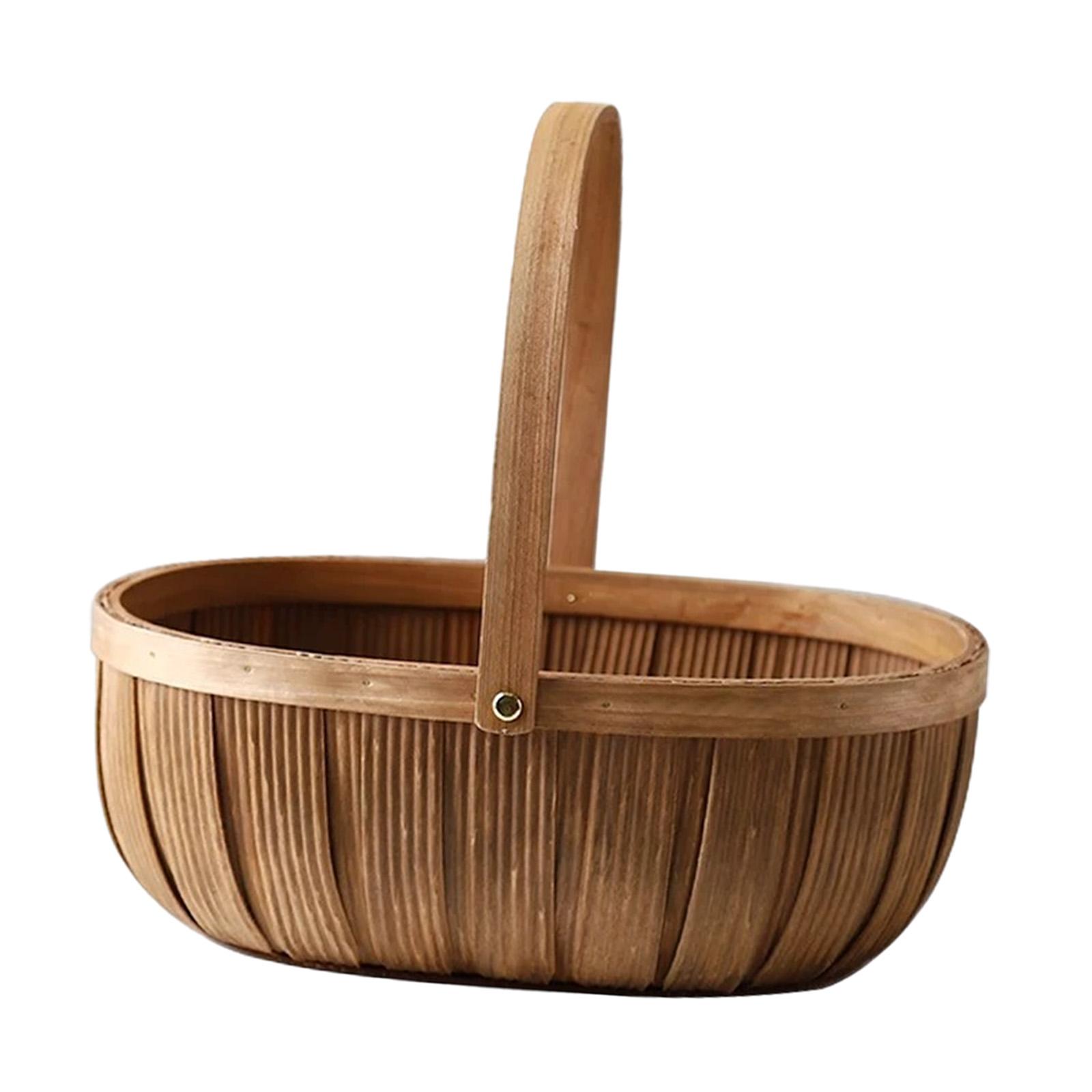 ตะกร้าปิกนิกไม้ไผ่พร้อมหูหิ้ว  - Basket Bag Wicker บทวิจารณ์และราคา