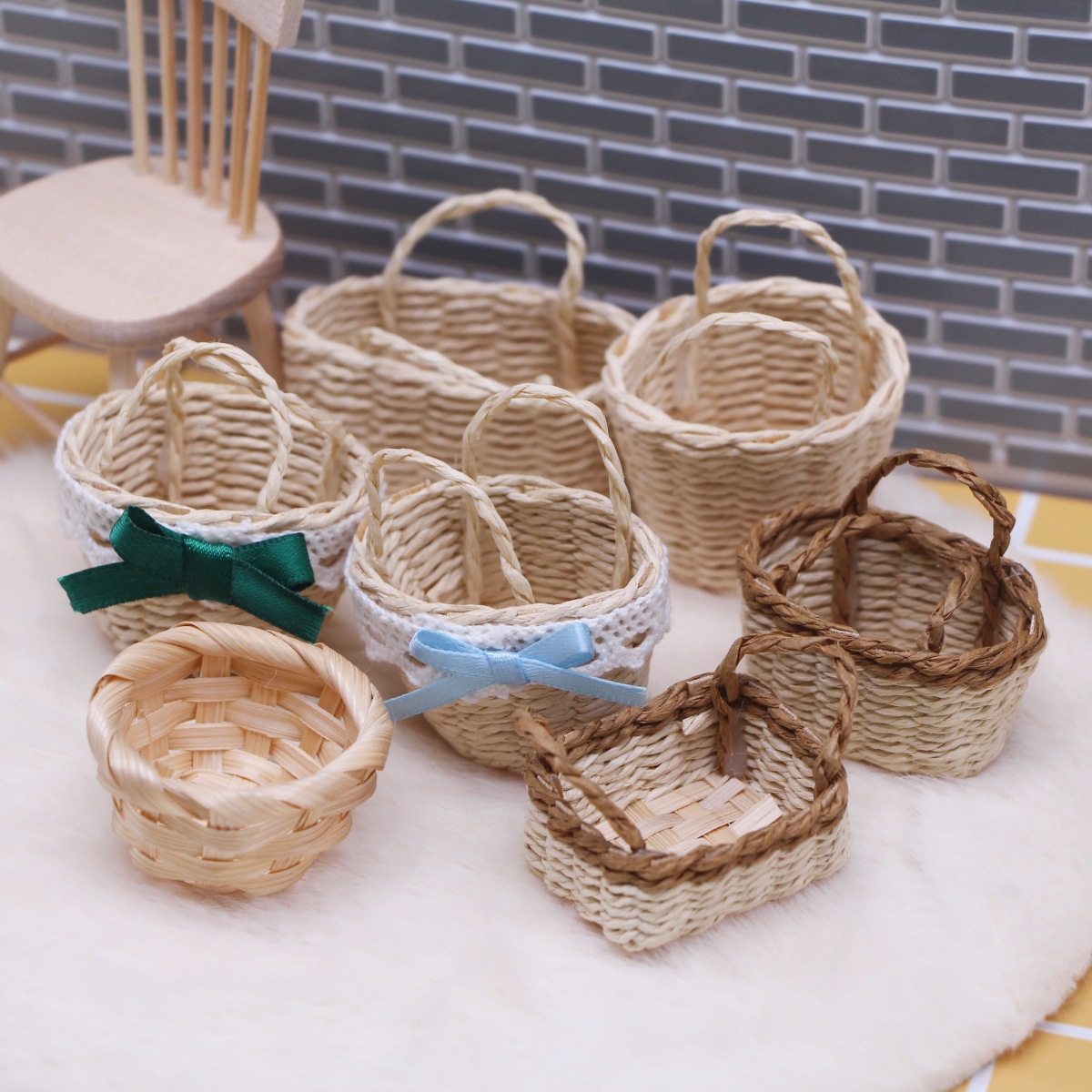 1 PC ตุ๊กตา Handทอ Lafite หญ้า - Basket Bag Wicker บทวิจารณ์และราคา