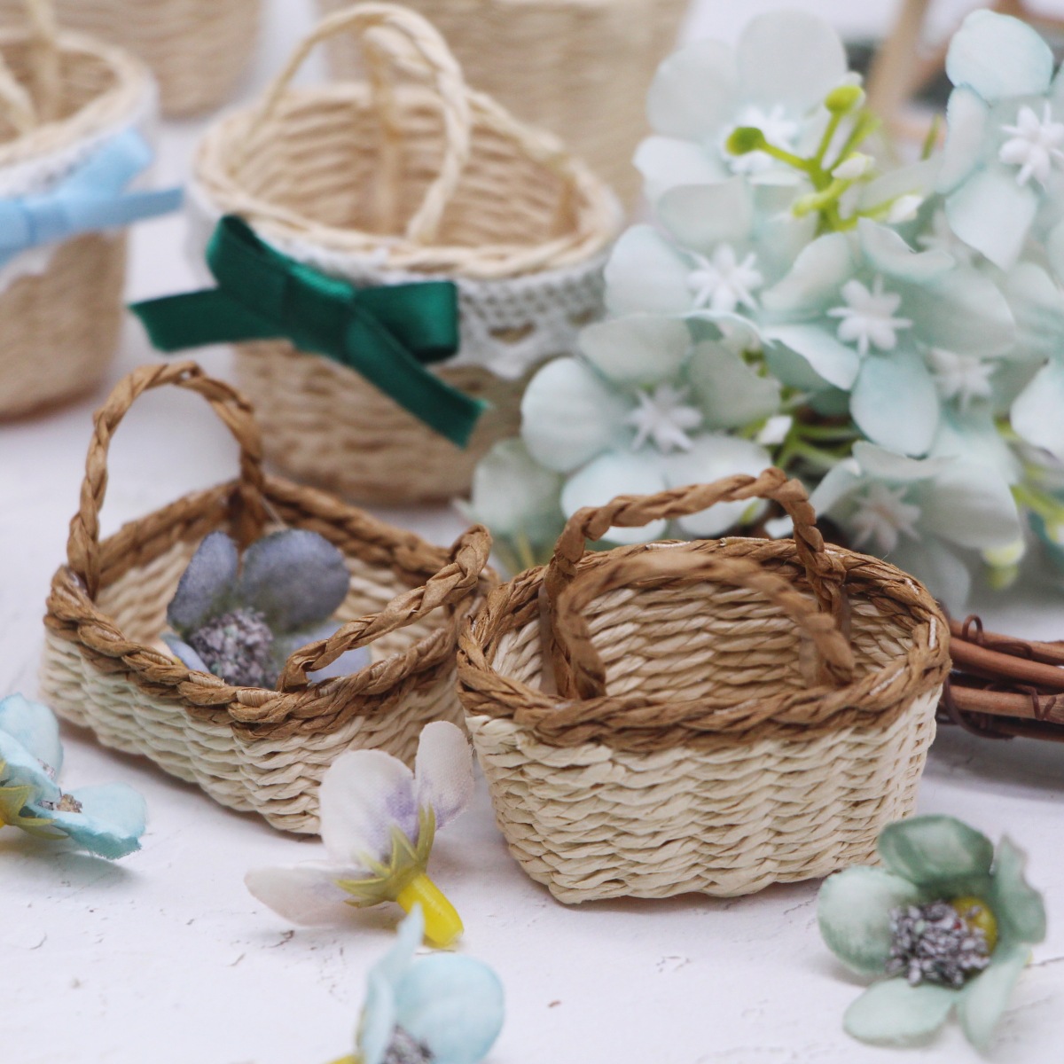 1 PC ตุ๊กตา Handทอ Lafite หญ้า - Basket Bag Wicker บทวิจารณ์และราคา