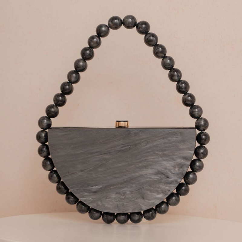 กระเป๋าคลัทช์ทรงเหลี่ยมเรียบง่ - Tortoiseshell Bag Acrylic บทวิจารณ์และราคา