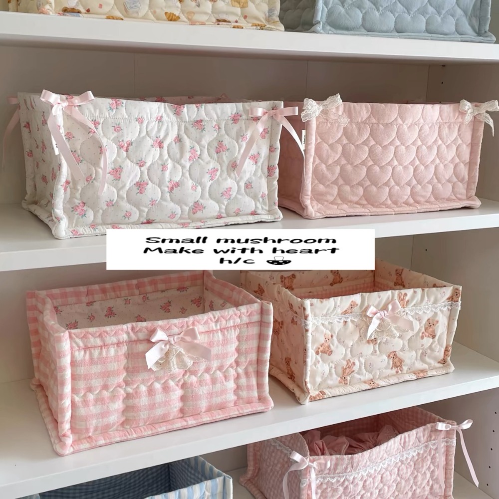Ins ตะกร้าเก็บสแควร์ดอกไม้ผ้าฝ - Basket Bag Wicker บทวิจารณ์และราคา
