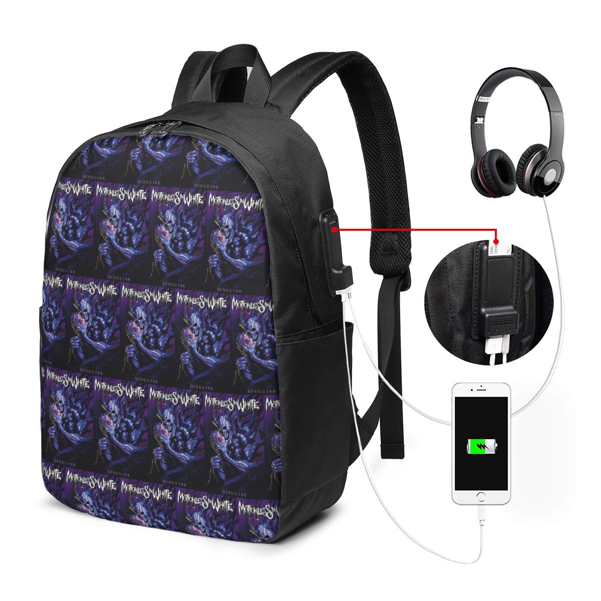 กระเป๋าเป้สะพายหลังสีขาว Motio - Women Bags Laptop บทวิจารณ์และราคา