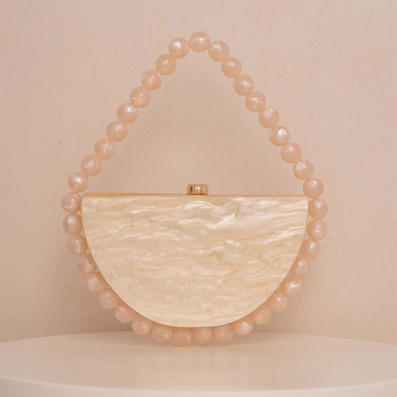 หรูหราลูกปัดมุกคลัทช์กระเป๋า,อ - Tortoiseshell Bag Acrylic บทวิจารณ์และราคา