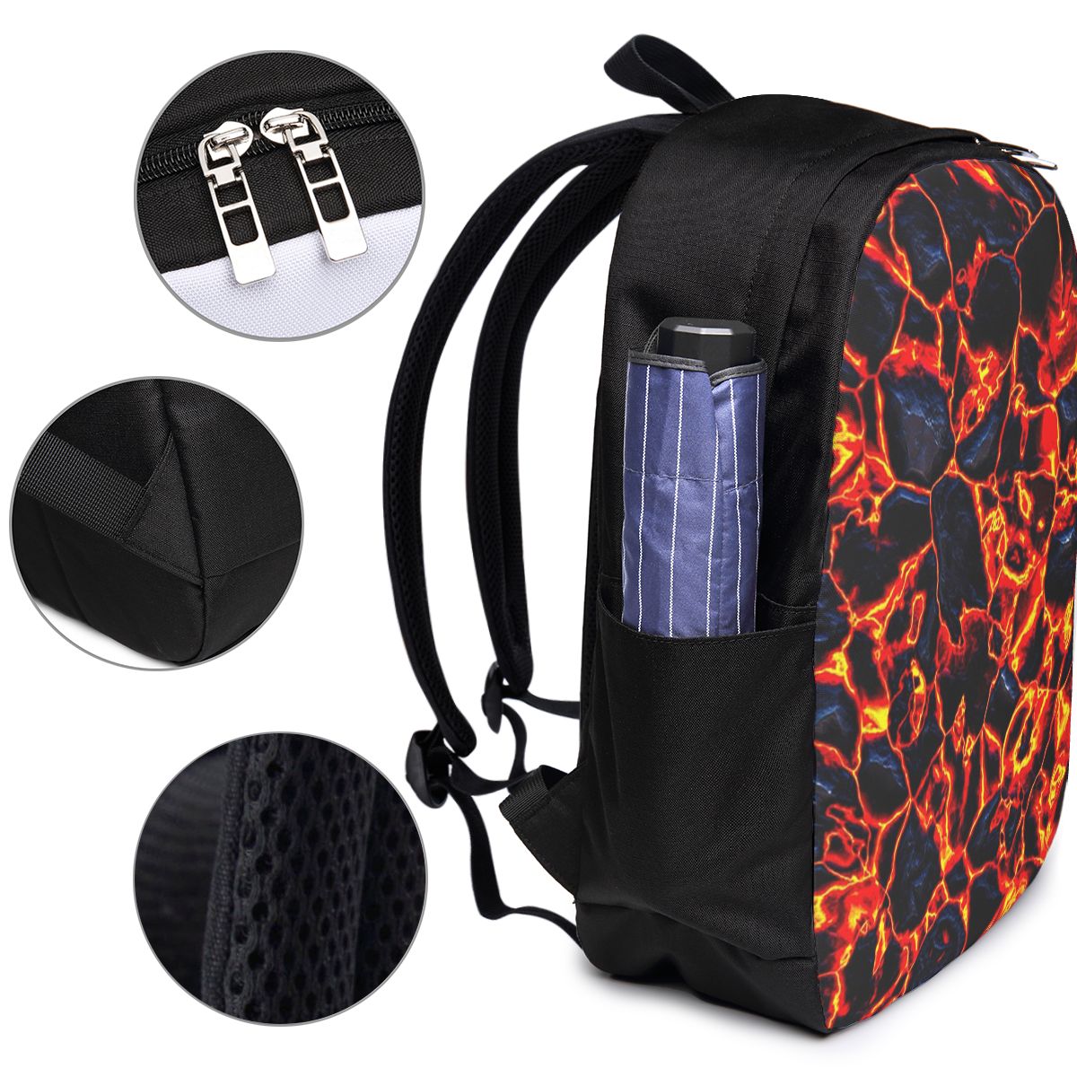 กระเป๋าเป้สะพายหลังลายภูเขาไฟล - Women Bags Laptop บทวิจารณ์และราคา