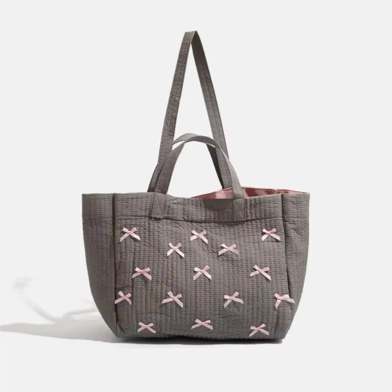 กระเป๋าโท้ทสีเทาขนาดใหญ่ กระเป - Women Bags Grey บทวิจารณ์และราคา