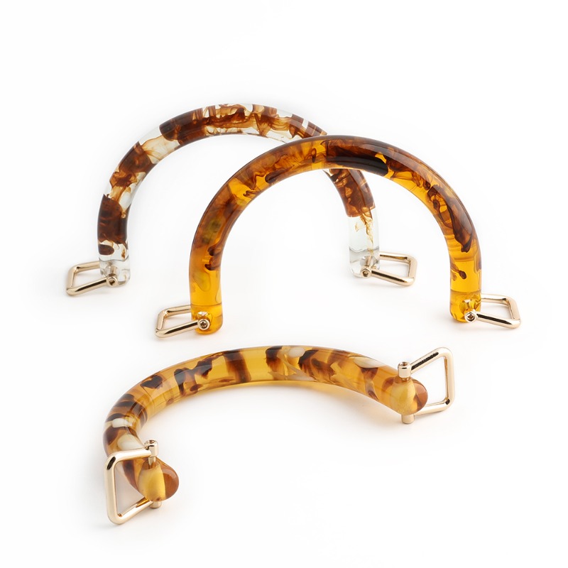 1/2/4 ชิ้น หูหิ้วกระเป๋าอะคริล - Tortoiseshell Bag Acrylic บทวิจารณ์และราคา