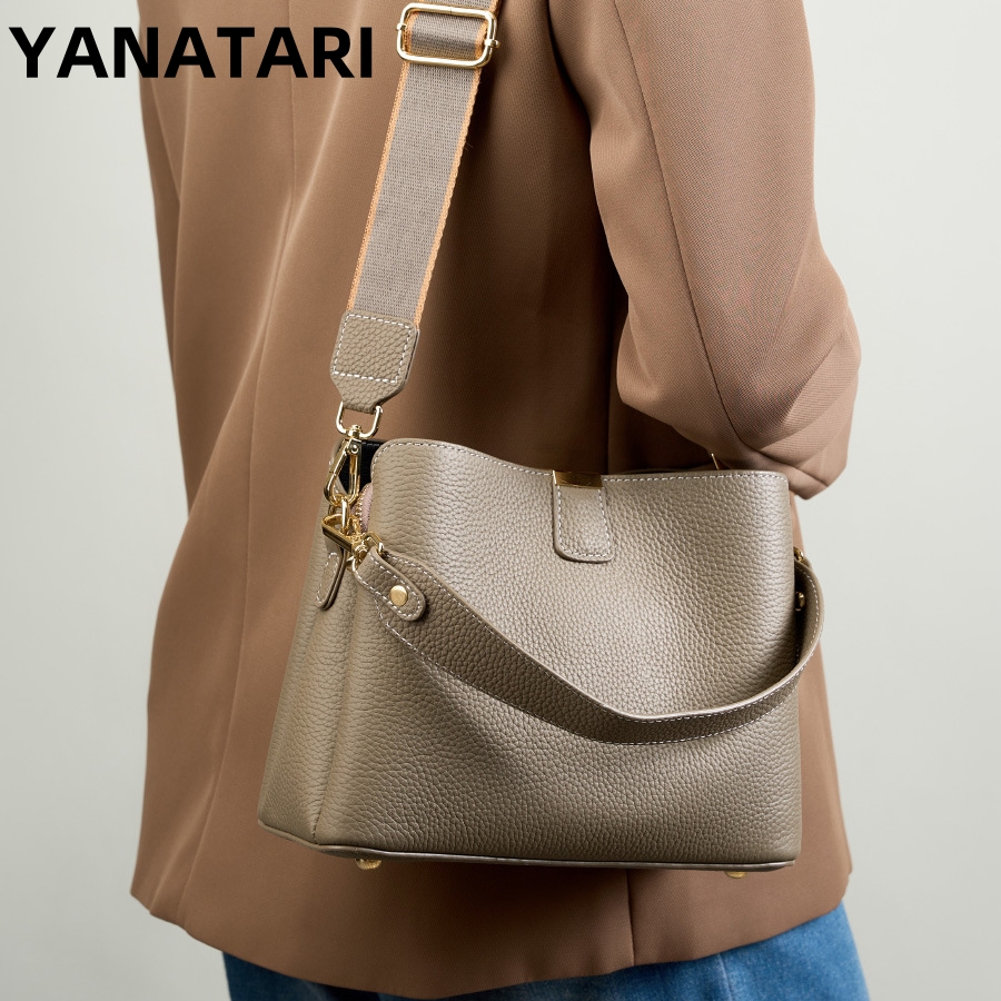YANATARI กระเป๋าหนังแท้สำหรับผ - Women Bags Grey บทวิจารณ์และราคา