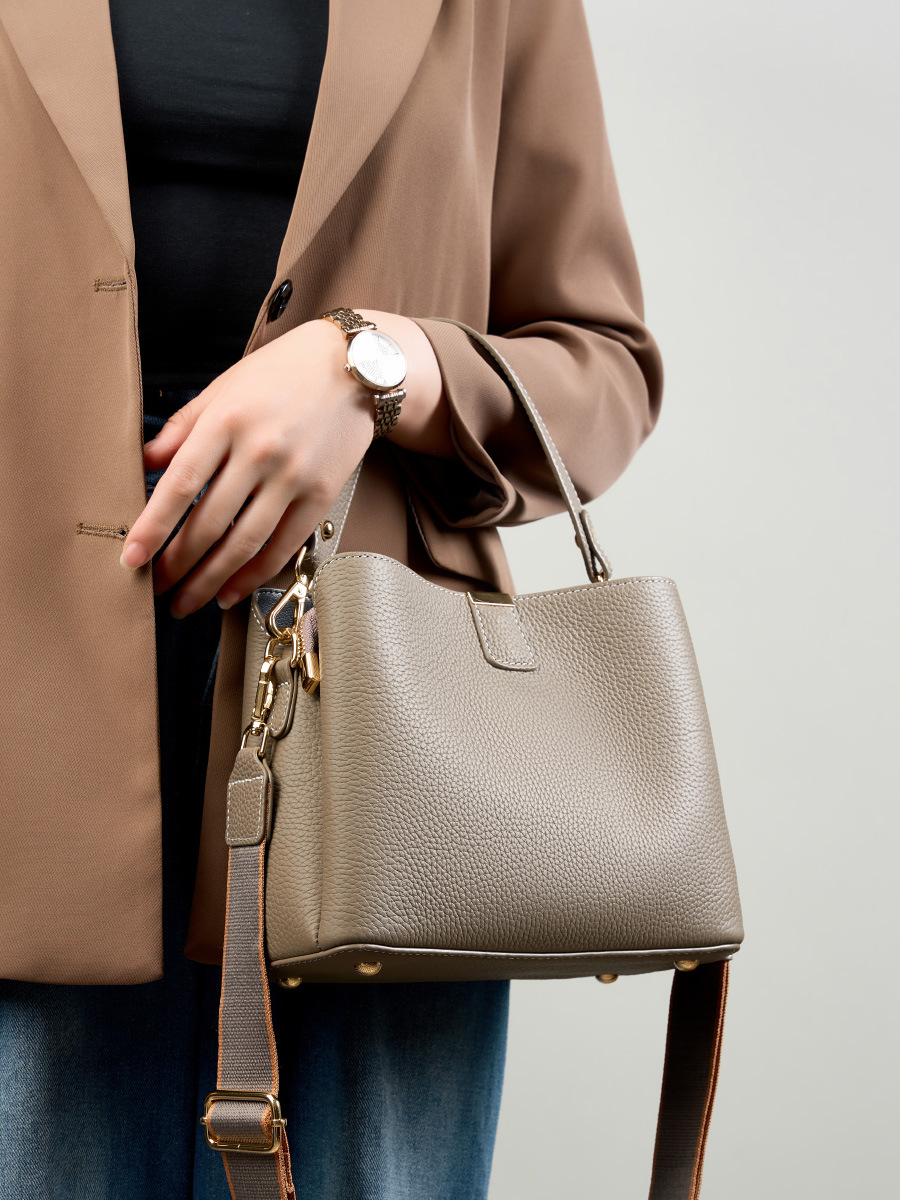 YANATARI กระเป๋าหนังแท้สำหรับผ - Women Bags Grey บทวิจารณ์และราคา