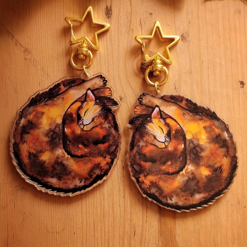 พวงกุญแจอะคริลิกรูปแมว สีเทา แ - Tortoiseshell Bag Acrylic บทวิจารณ์และราคา