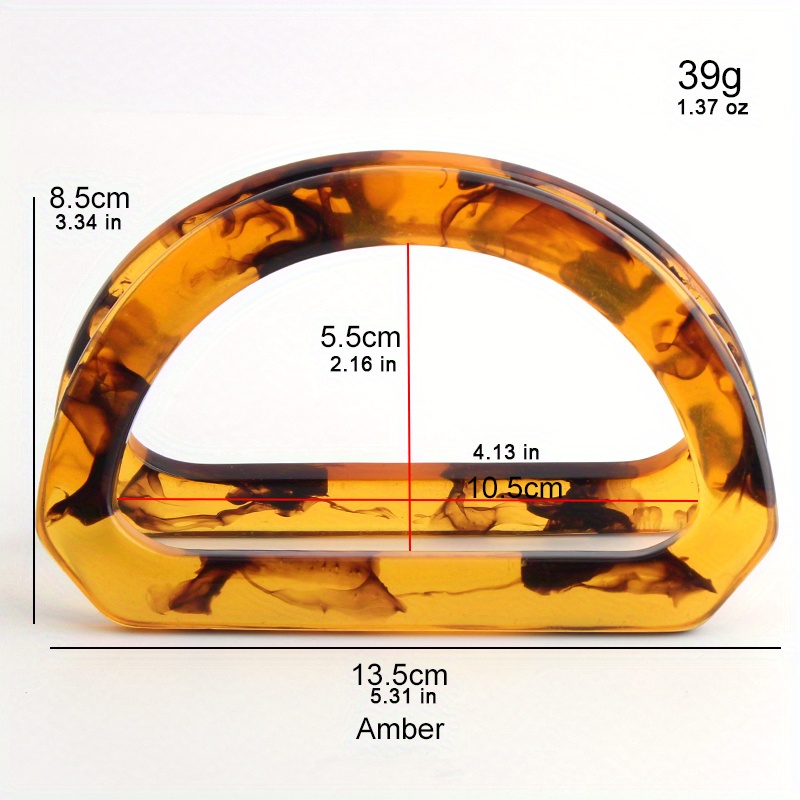 2PCS D-รูปอะคริลิคเต่าจับชายหา - Tortoiseshell Bag Acrylic บทวิจารณ์และราคา