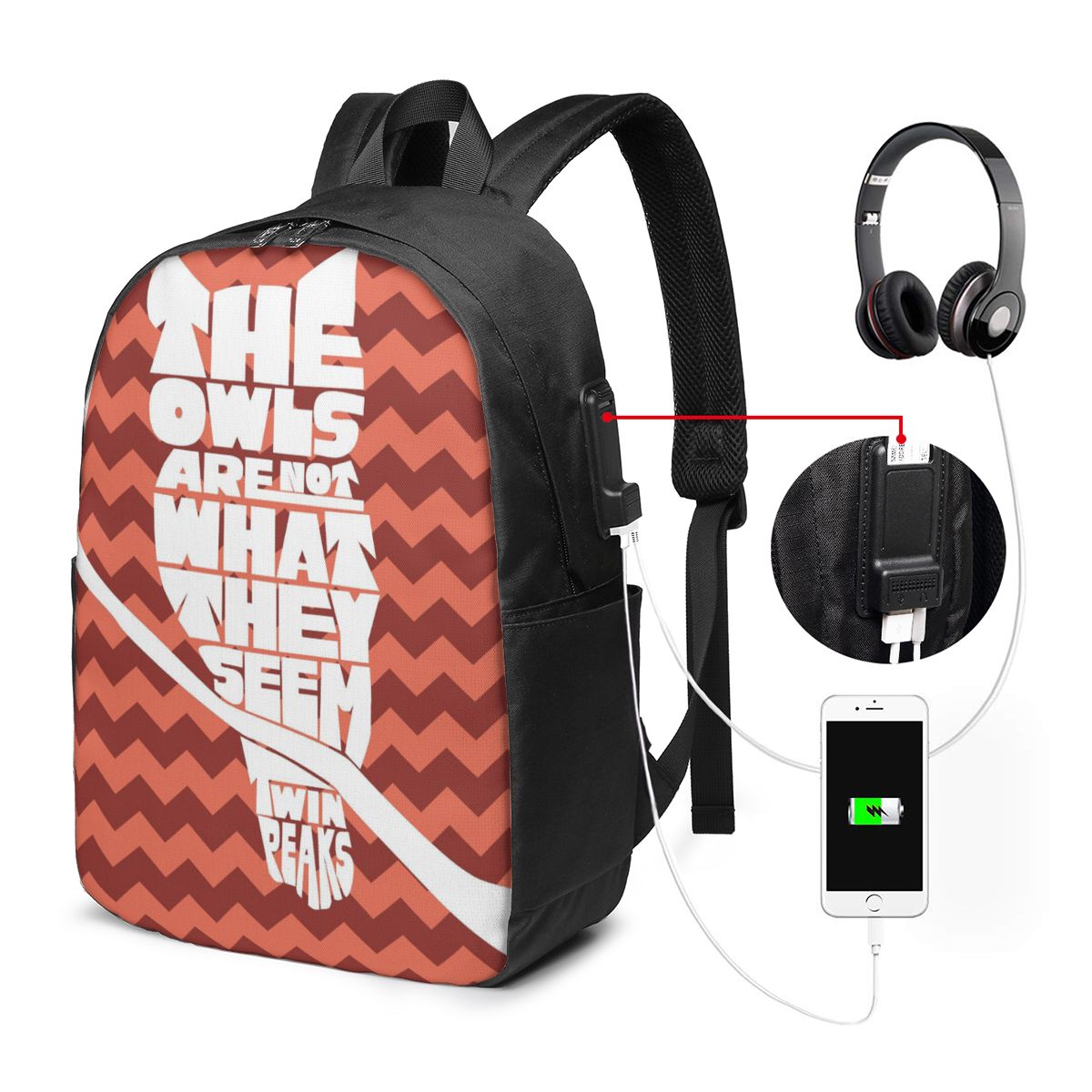 ทวินพีคส์ เรดรูมกระเป๋าเป้สะพา - Women Bags Laptop บทวิจารณ์และราคา