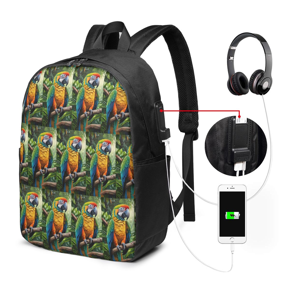 กระเป๋าเป้สะพายหลังนกแก้วมาคอว - Women Bags Laptop บทวิจารณ์และราคา