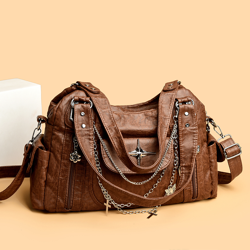 กระเป๋าสะพายลายเสือดาวสีเทา สไ - Women Bags Grey บทวิจารณ์และราคา