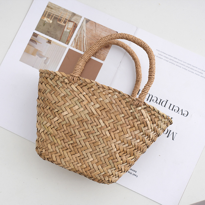 กระเป๋าหวายตะกร้าสานโบฮีเมียนใ - Basket Bag Wicker บทวิจารณ์และราคา