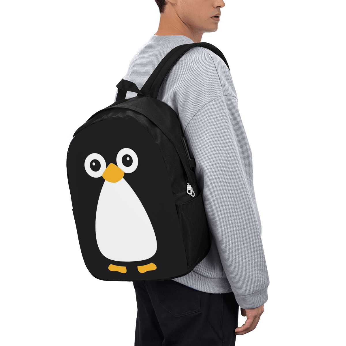 กระเป๋าเป้สะพายหลังลายเพนกวินน - Women Bags Laptop บทวิจารณ์และราคา