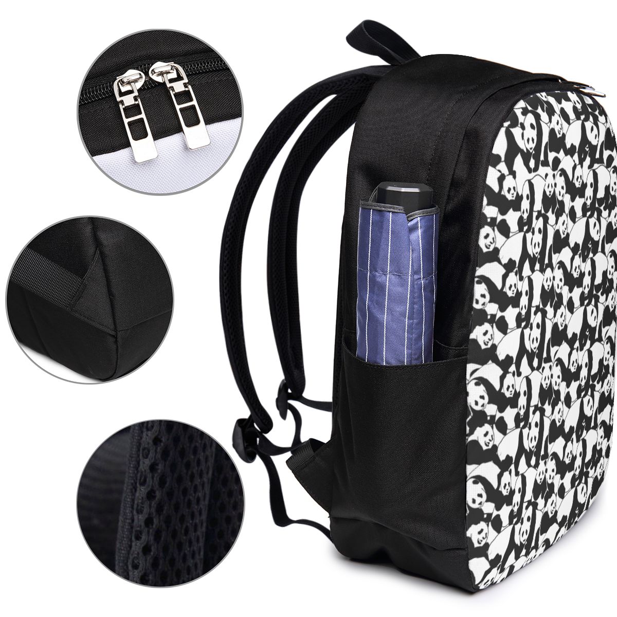 แพนด้าแพทเทิร์นกระเป๋าเป้สะพาย - Women Bags Laptop บทวิจารณ์และราคา