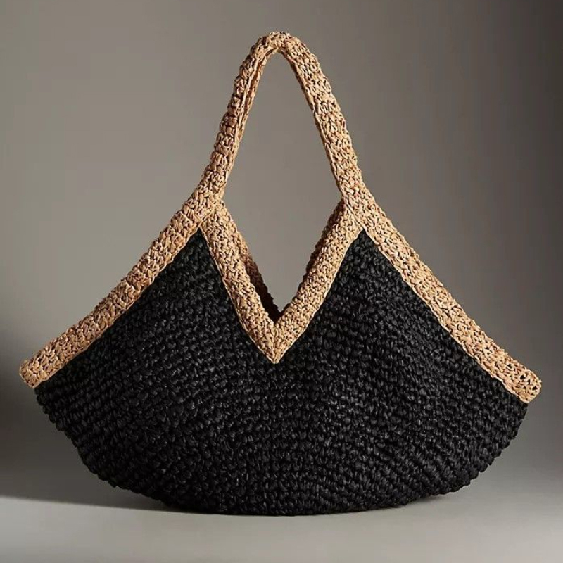 กระเป๋าถือสานมือใหม่ล่าสุดสำหร - Woven Straw Bag บทวิจารณ์และราคา