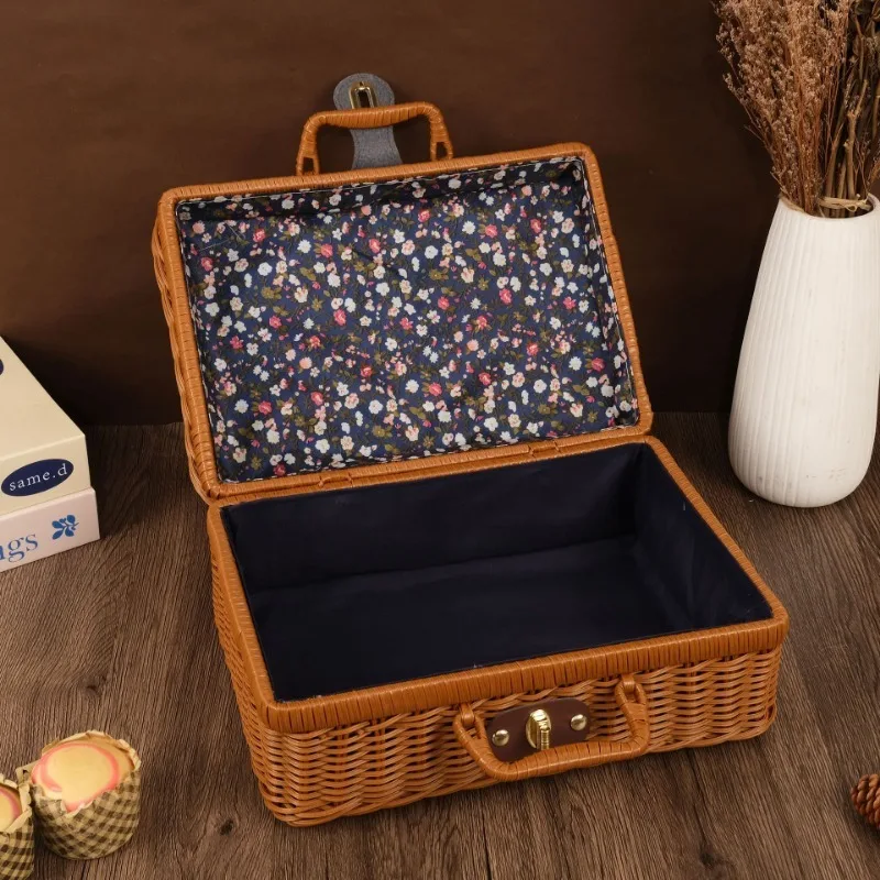 กระเป๋าเดินทางตะกร้าสานแบบพกพา - Basket Bag Wicker บทวิจารณ์และราคา