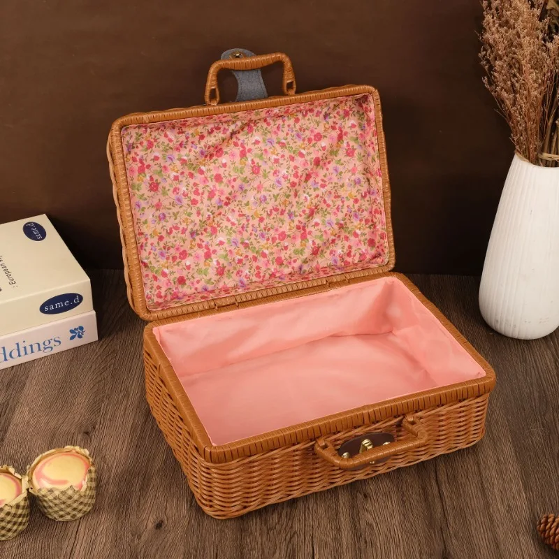กระเป๋าเดินทางตะกร้าสานแบบพกพา - Basket Bag Wicker บทวิจารณ์และราคา