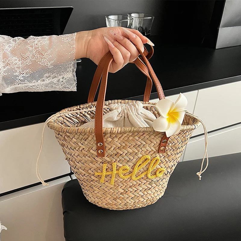 Casual หวายทอตะกร้ากระเป๋าหวาย - Basket Bag Wicker บทวิจารณ์และราคา